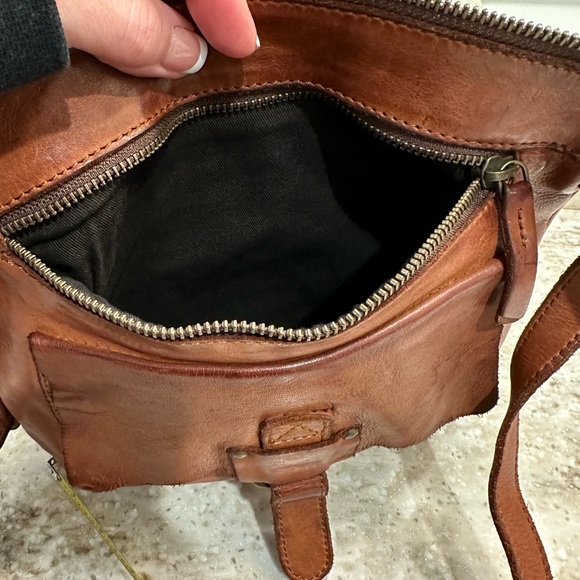 Brown leather purse 9x9 - Picture 4 of 6